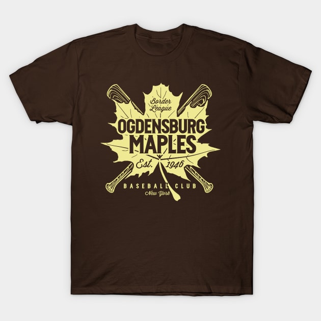 Ogdensburg Maples T-Shirt by MindsparkCreative